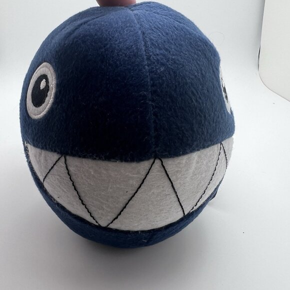 Super Mario Bros Chain Chomp Plush Nintendo 6” Plus Chain Blue - Picture 3 of 6